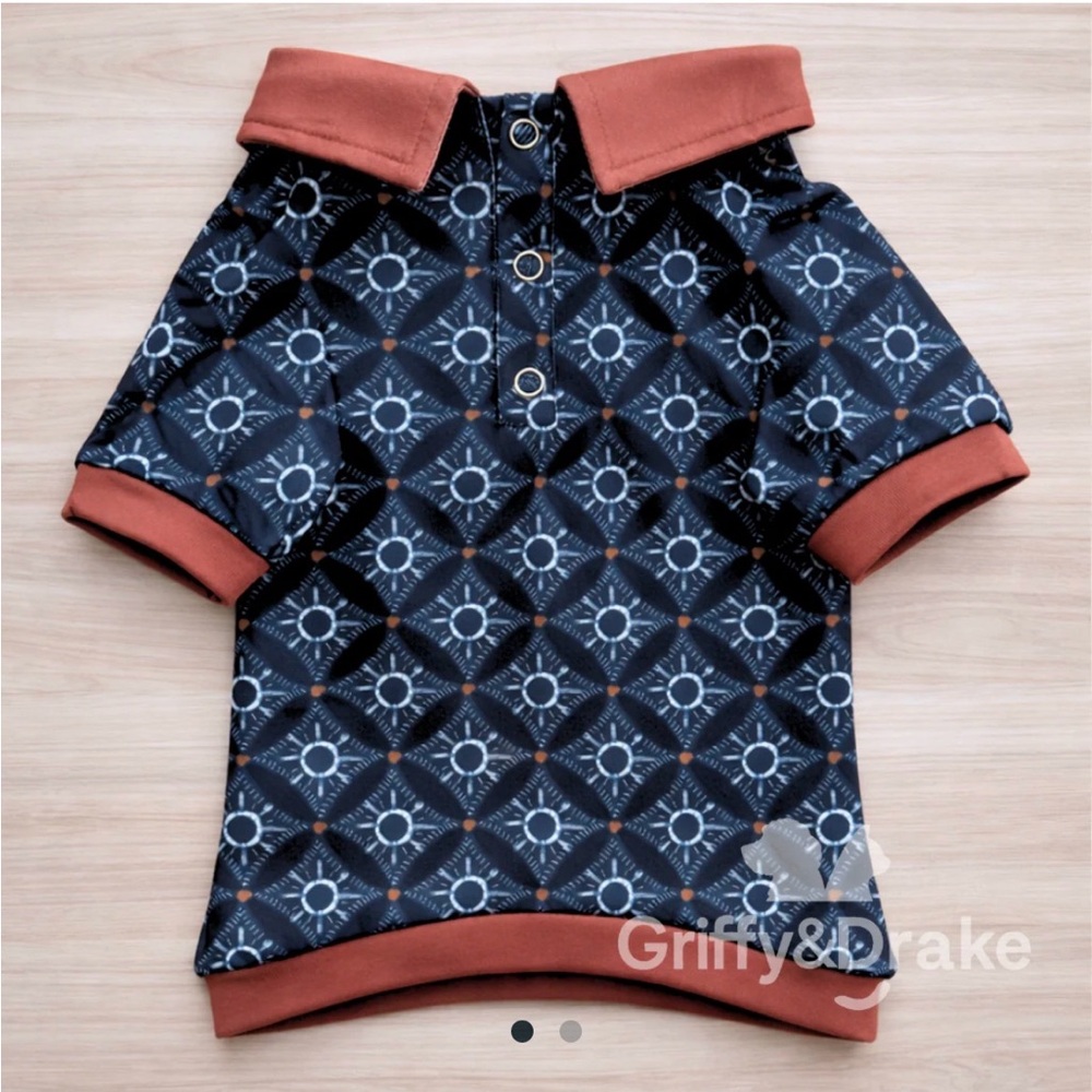 🐾 Sandstone Bloom Pet Colar Shirt